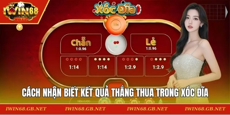 nhận biết kết quả thắng thua trong xóc đĩa