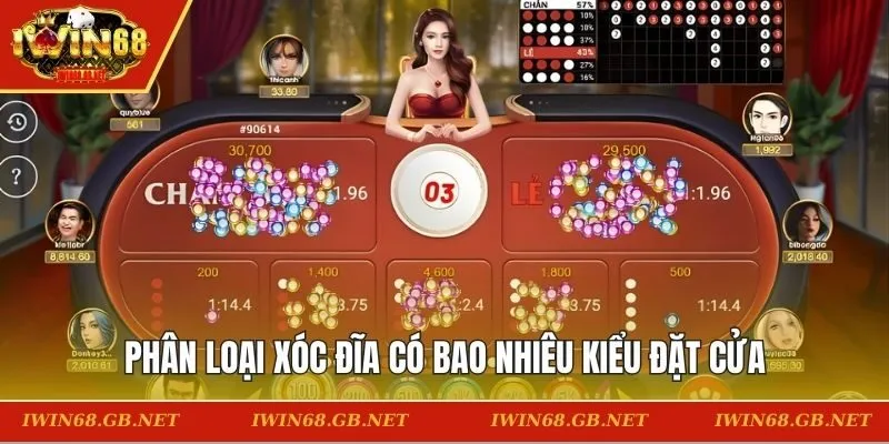 Xóc đĩa có bao nhiêu kiểu đặt cửa khác nhau